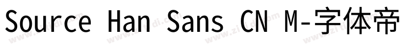 Source Han Sans CN M字体转换